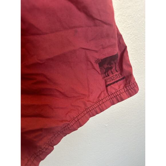 Beach Short By Cotton On -Shorts Men's Casual Red Faded Drawstring Size Small - Picture 3 of 7